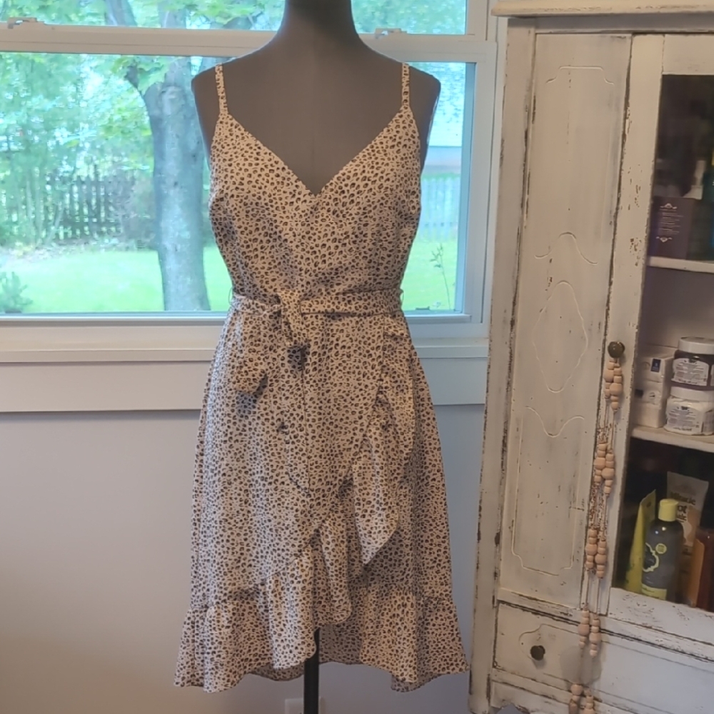 Sanctuary Spotted Ruffle Dress